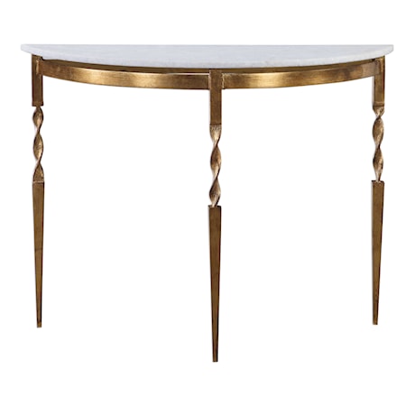 Imelda Demilune Console Table