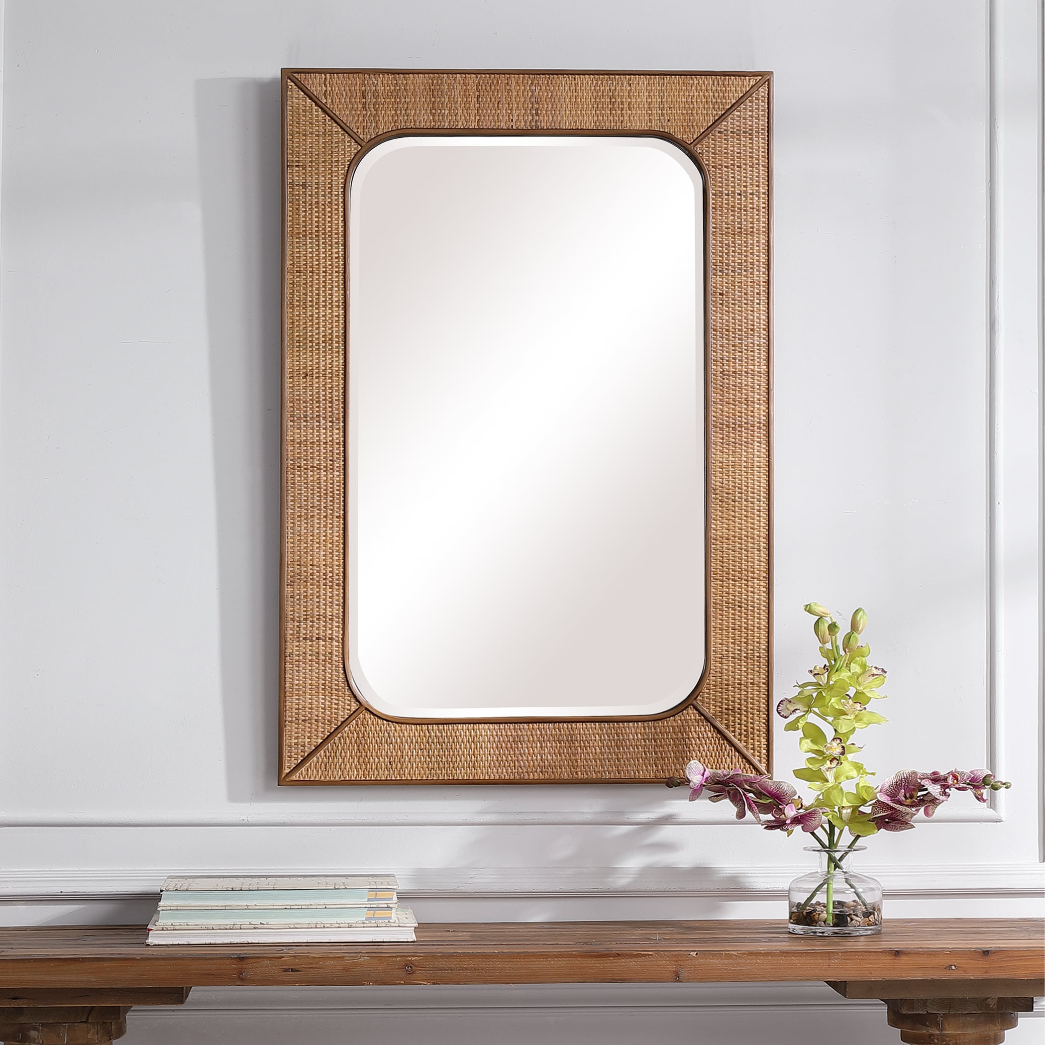 Uttermost Mirrors Tahiti Rattan Mirror