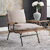 Uttermost Accent Furniture - Accent Chairs Declan Industrial Accent Chair