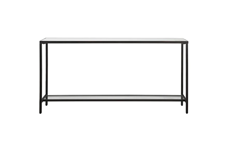 Accent Furniture - Occasional Tables Hayley Black Console Table by Uttermost at Pedigo Furniture