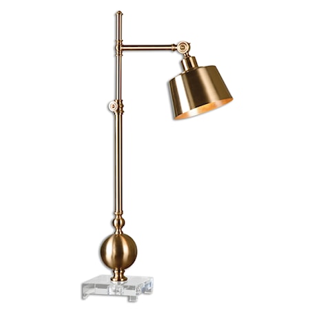 Laton Brushed Brass Task Lamp