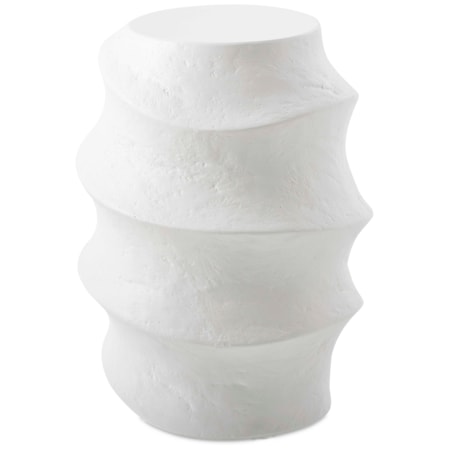 Winded Outdoor White Accent Table