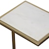Uttermost Elevate Elevate White Marble Drink Table