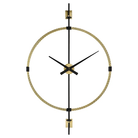 Wall Clock with Metal Frame