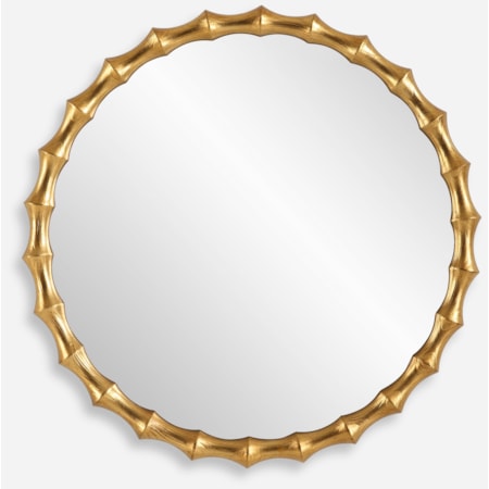 Nacala Round Gold Mirror