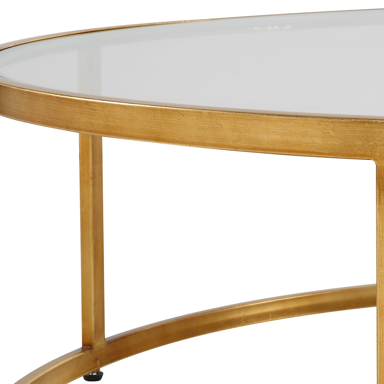Uttermost Radius Radius Modern Circular Coffee Table
