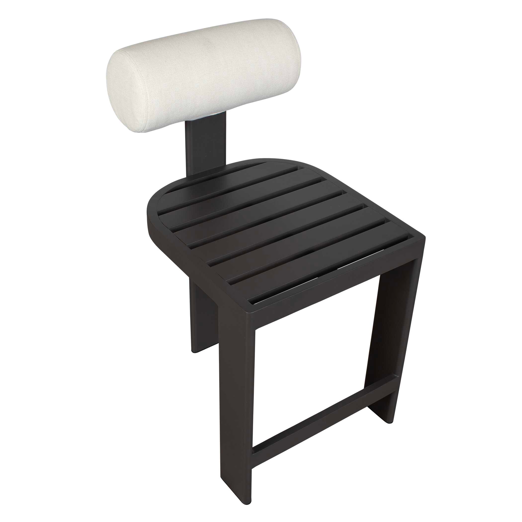 Uttermost Bolster Back Bolster Back White Outdoor Counter Stool