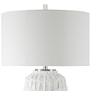 Uttermost Table Lamps Caelina Textured White Table Lamp