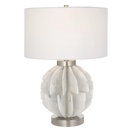 Repetition White Marble Table Lamp