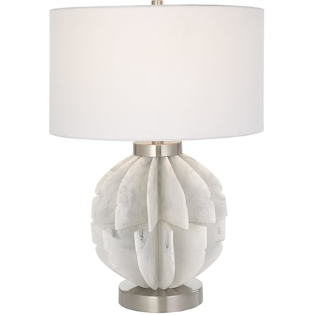 Repetition White Marble Table Lamp