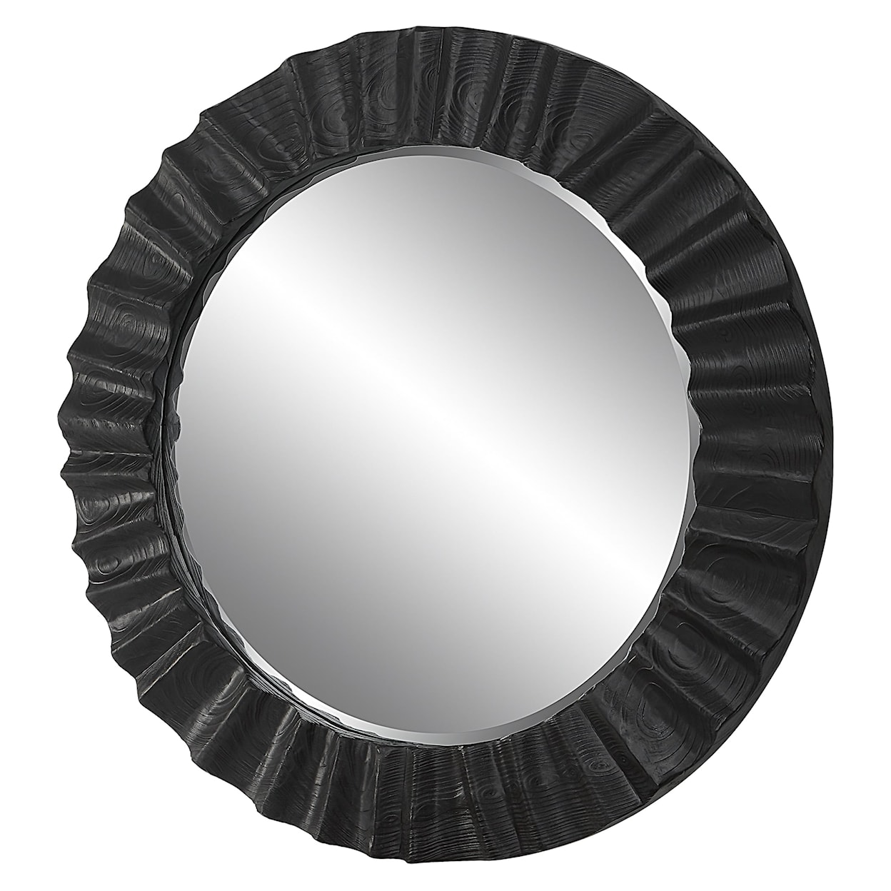 Uttermost Caribou Caribou Dark Espresso Round Mirror