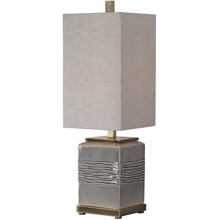 Covey Gray Glaze Buffet Lamp