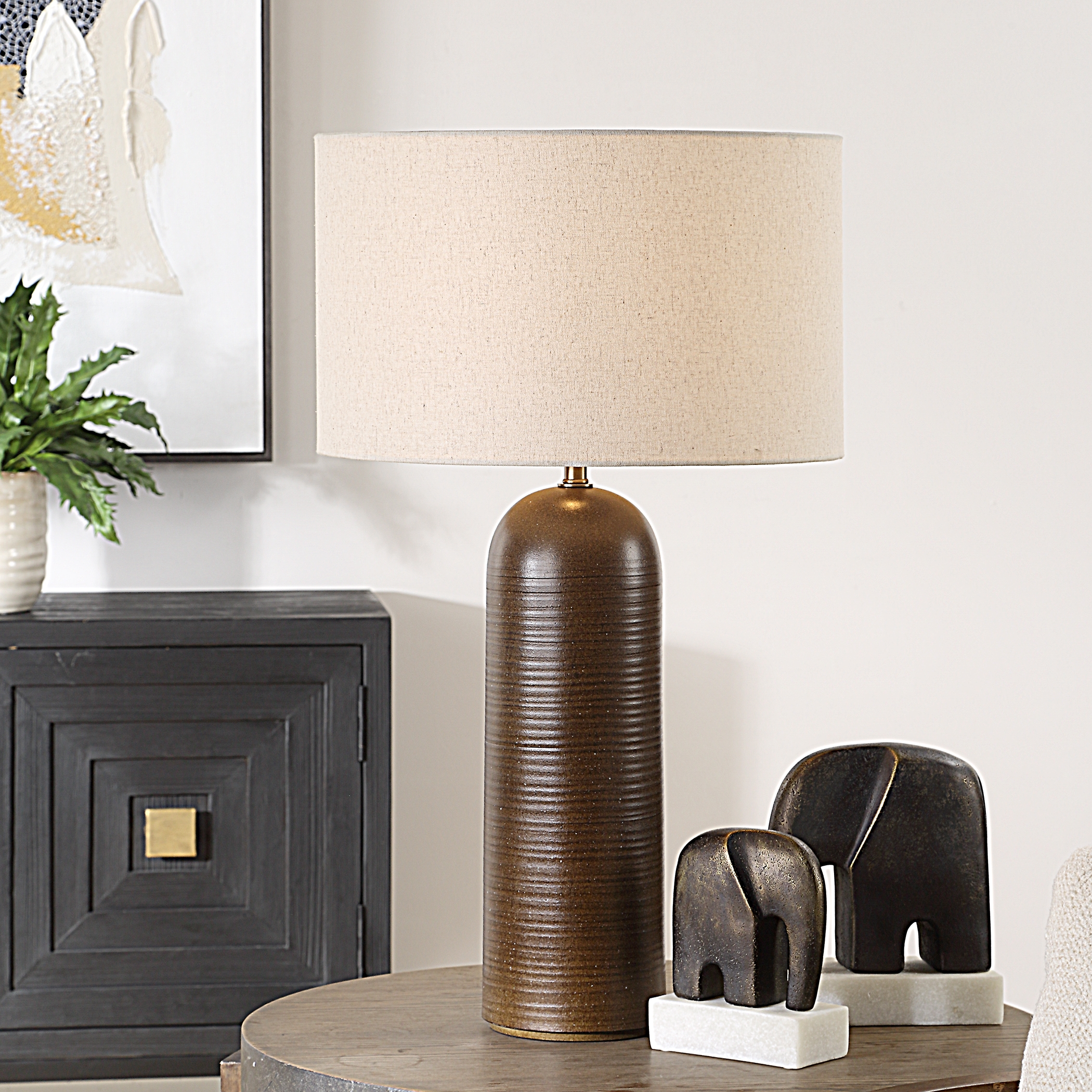 Uttermost Trexler Trexler Brown Table Lamp