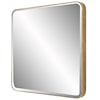 Uttermost Hampshire Hampshire Square Gold Mirror