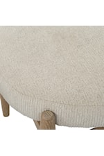 Uttermost Acrobat Contemporary Acrobat Upholstered Off-White Small Bench