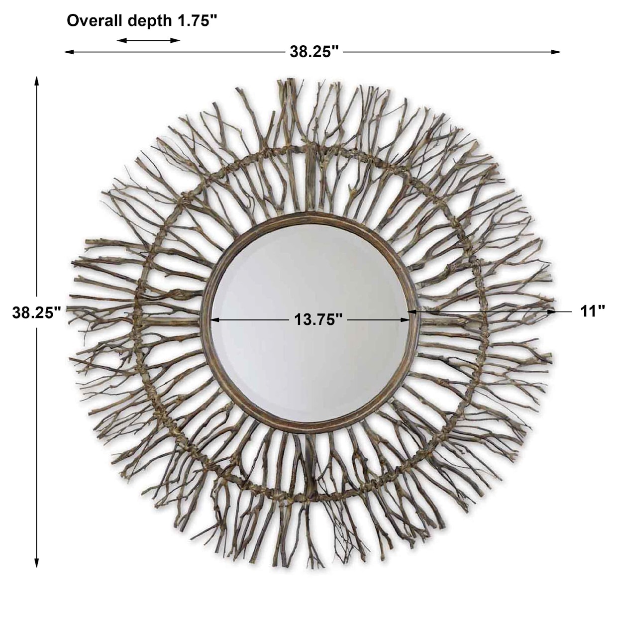 Uttermost Mirrors - Round Josiah