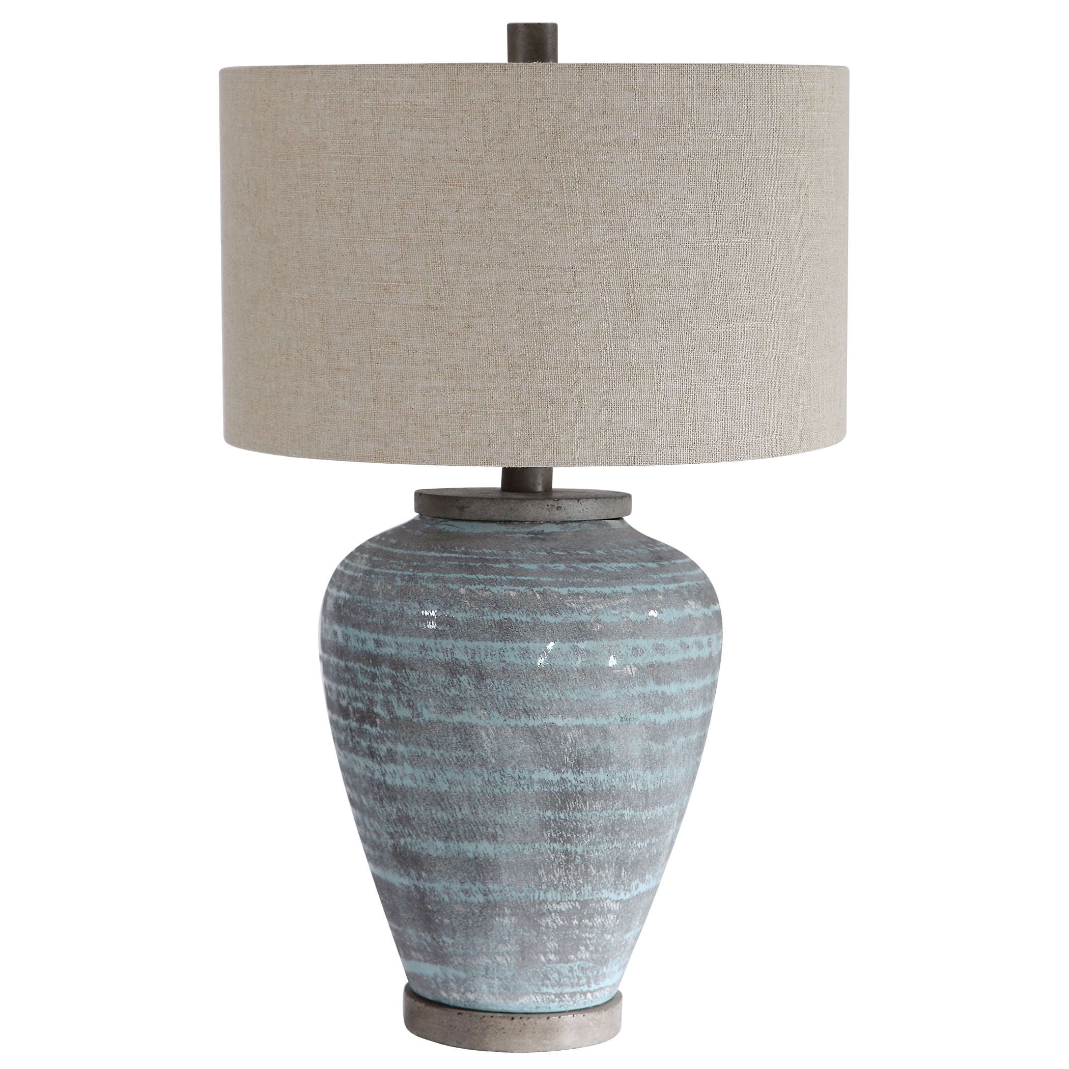 Uttermost Table Lamps Pelia Light Aqua Table Lamp