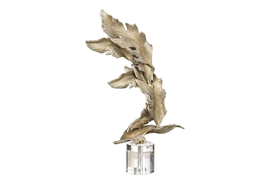 Accessories - Statues and Figurines Fall Leaves Champagne Sculpture by Uttermost at Jacksonville Furniture Mart