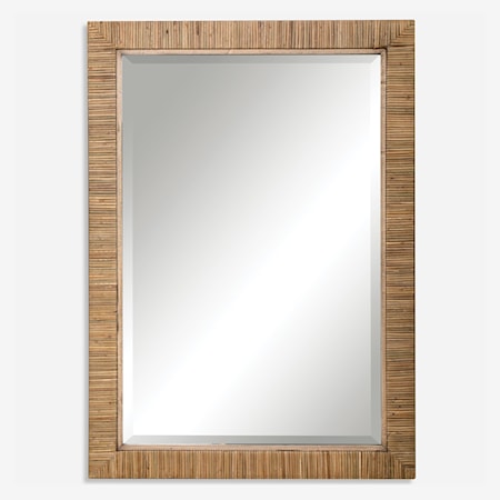 Cape Natural Rattan Mirror