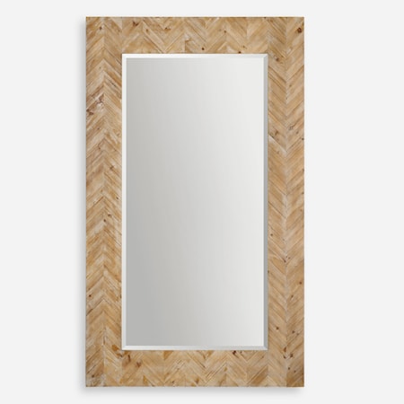 Demetria Oversized Wooden Mirror