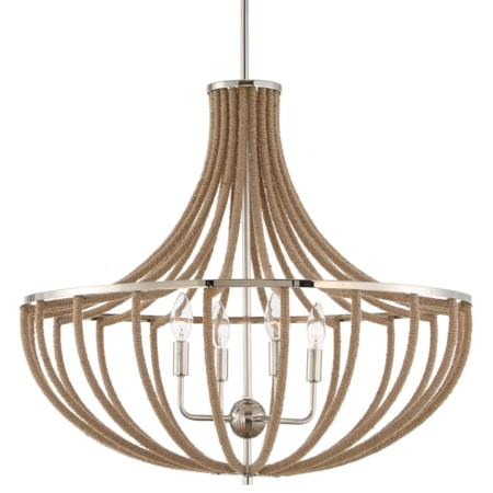 Lovelock 4 Light Rope Empire Chandelier