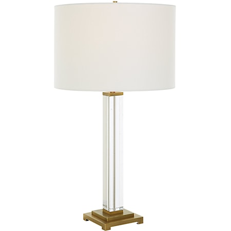 Crystal Column Table Lamp