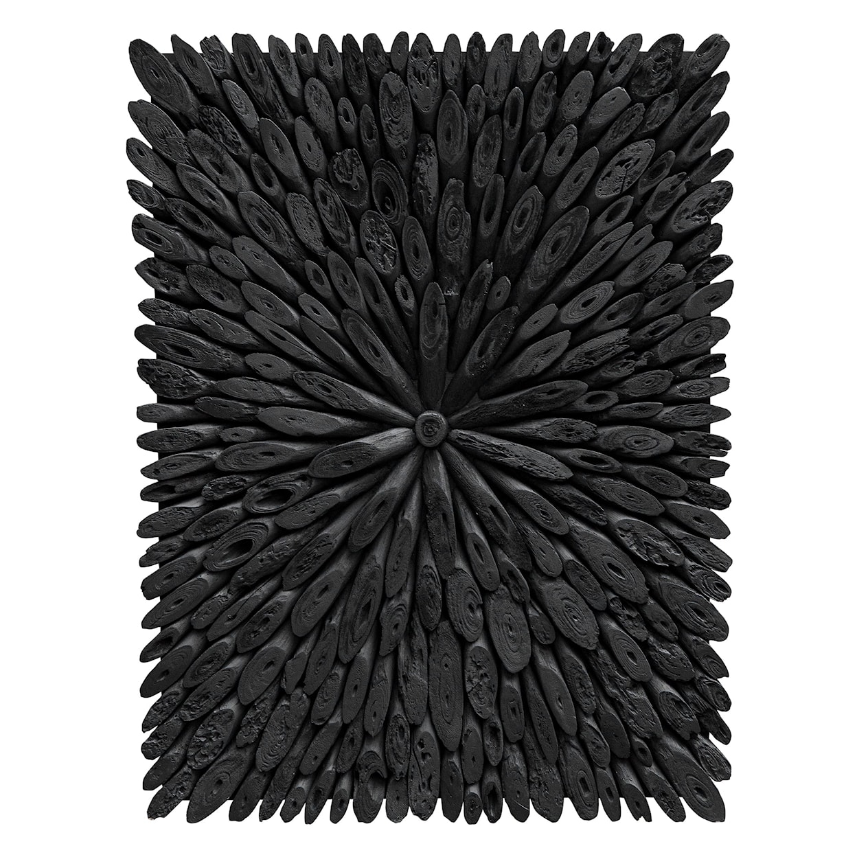 Uttermost Bahama Wood Bahama Black Wood Wall Decor