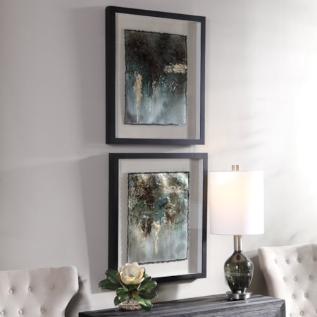 Rustic Patina Framed Prints, Set/2