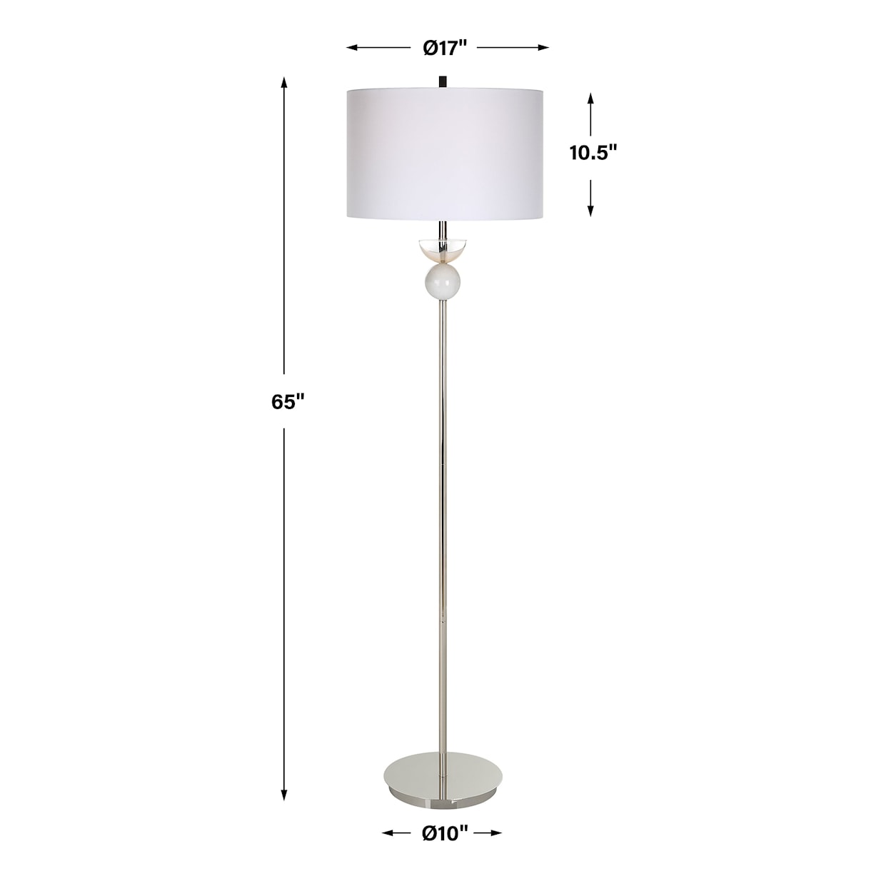 Uttermost Exposition Nickel Floor Lamp