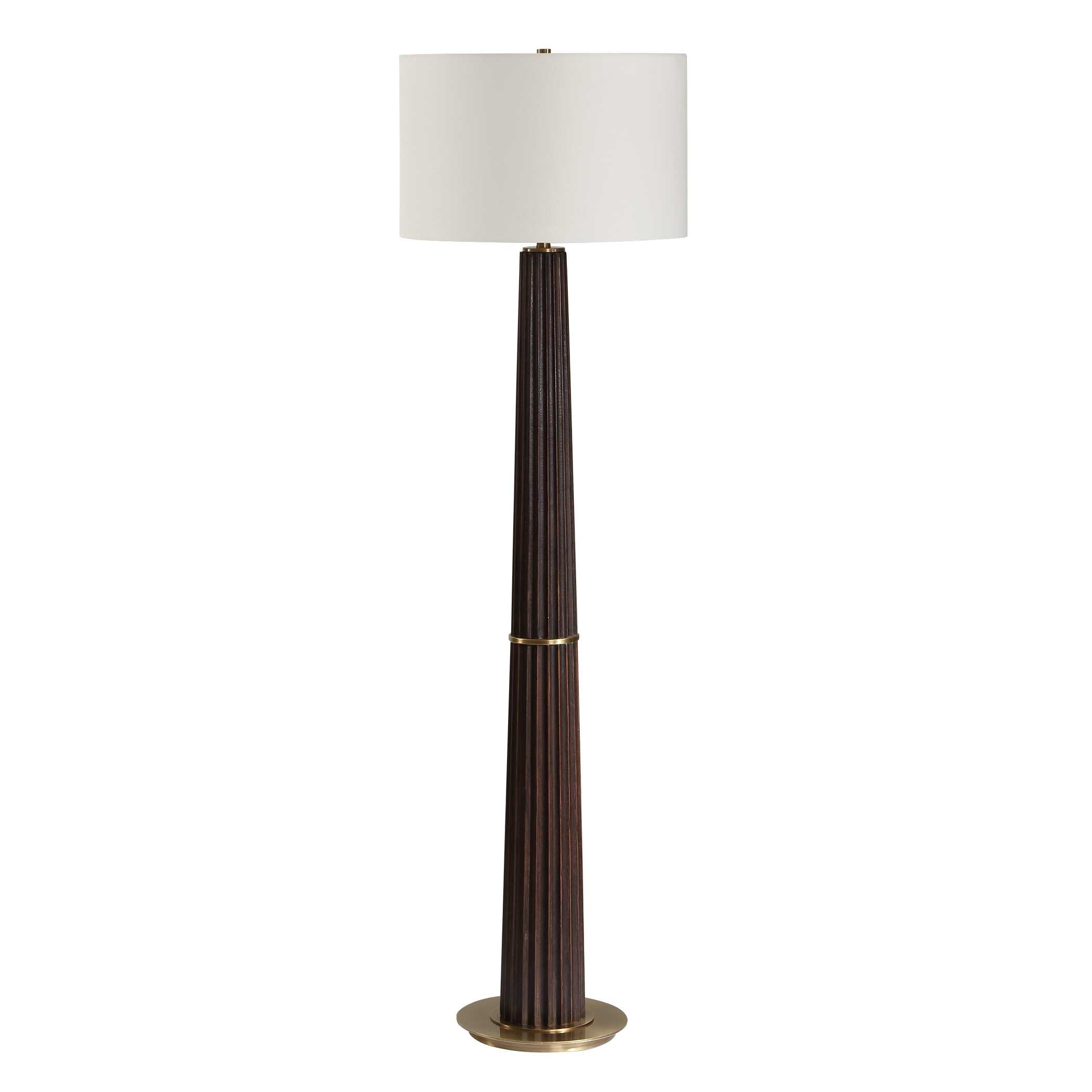 Forage Dark Oak Floor Lamp
