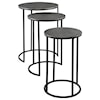 Uttermost Accent Furniture - Occasional Tables Erik Metal Nesting Tables, S/3