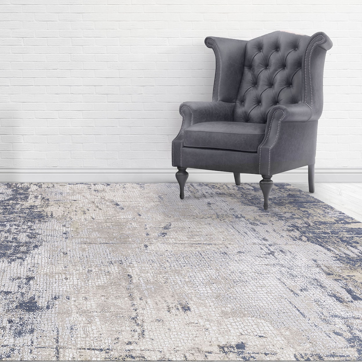 Uttermost Rugs Hamida Indigo 2 X 3 Rug