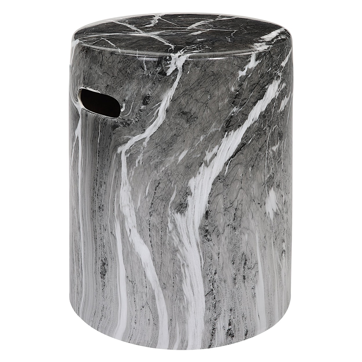 Uttermost Marvel Marvel Marbled Garden Stool