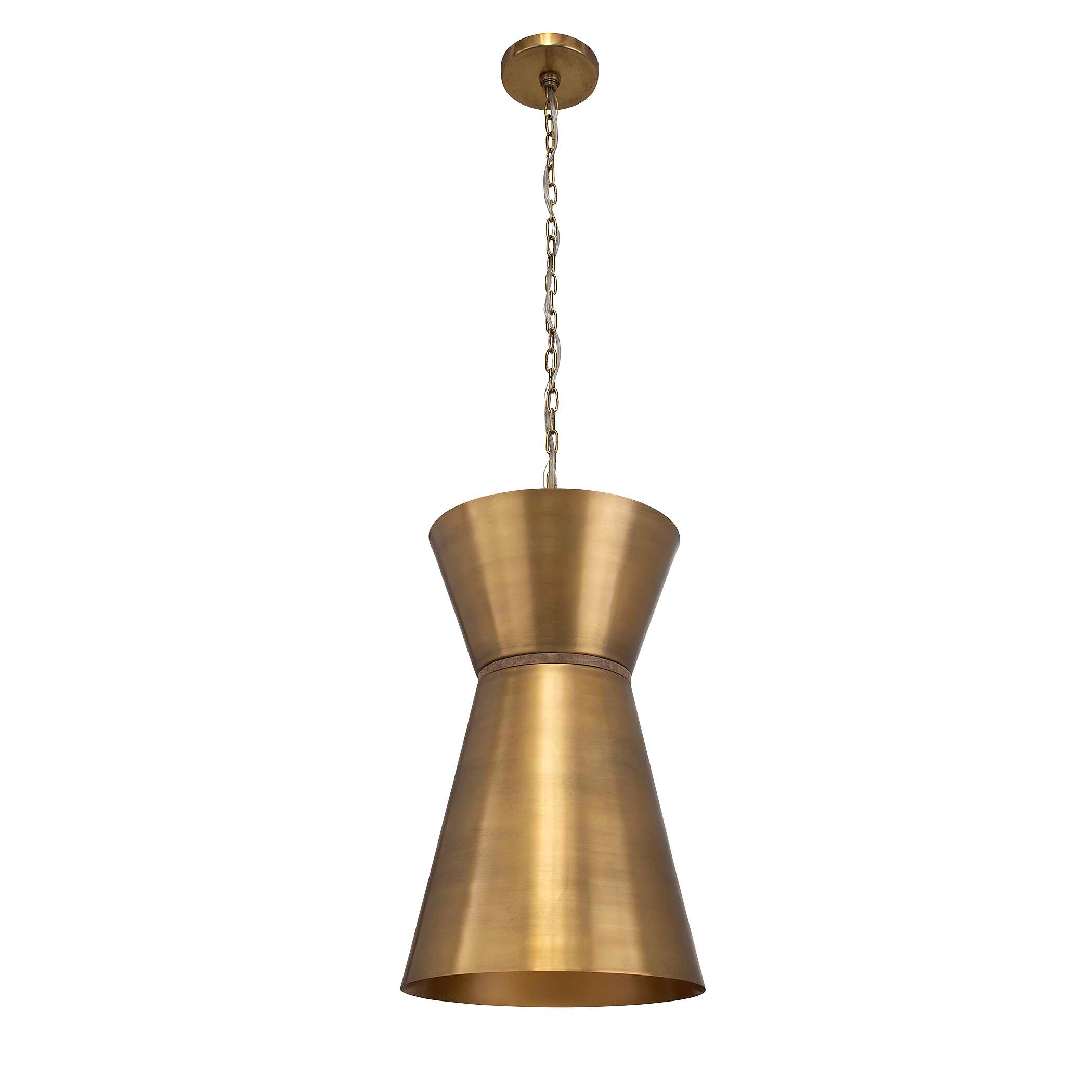 Uttermost Crocker Crocker Brass 1 Light Mini Pendant