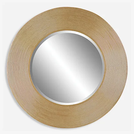 Archer Gold Wire Round Mirror