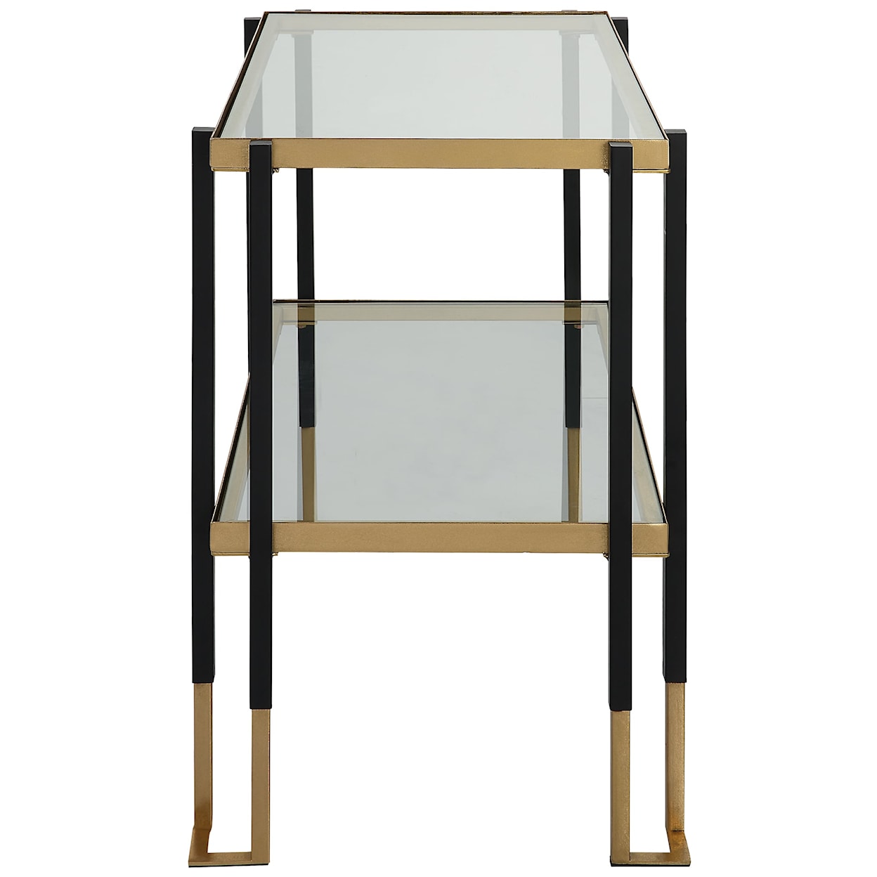 Uttermost Accent Furniture Kentmore Glass Side Table