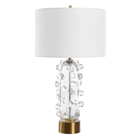 Aura Clear Glass Table Lamp