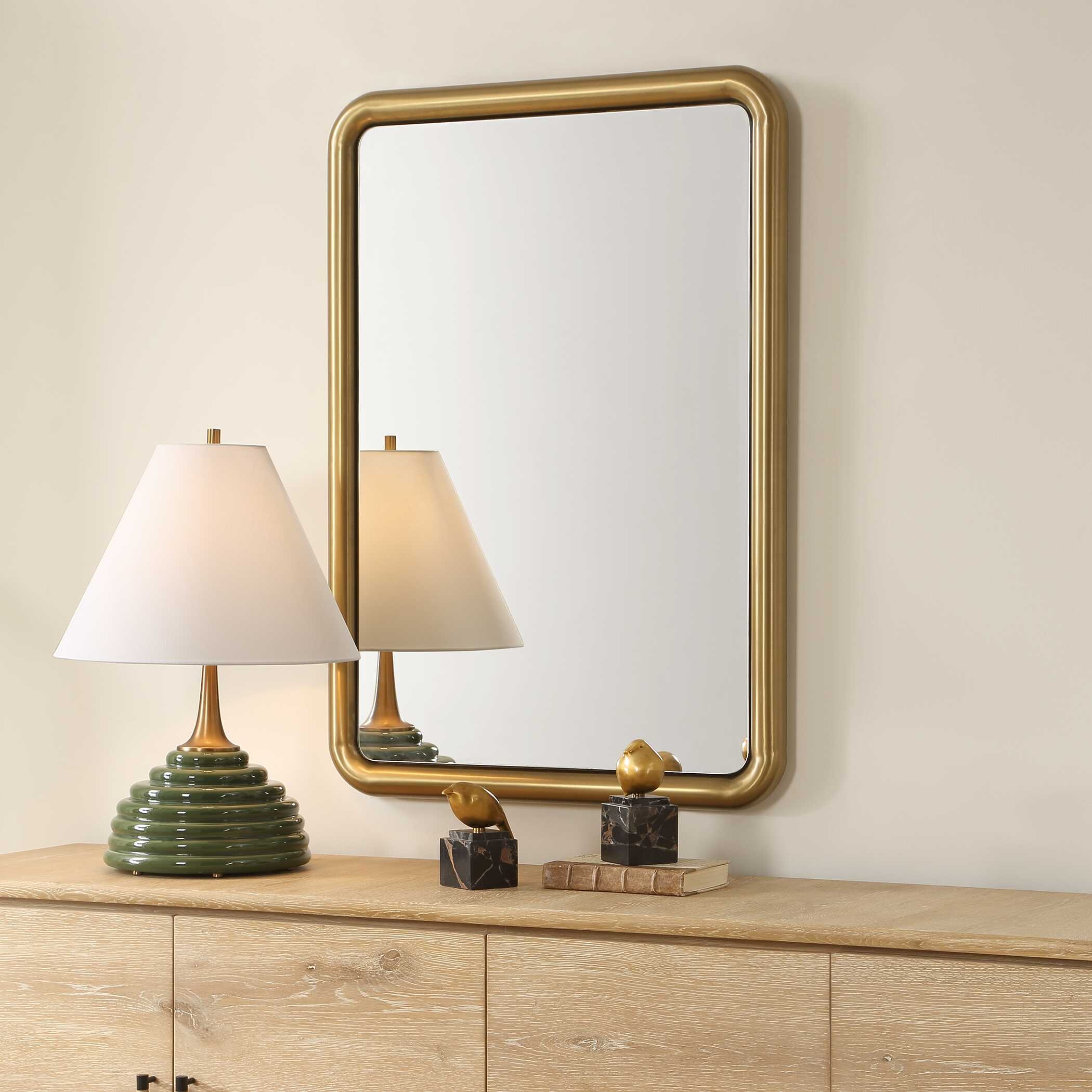 Uttermost Atkinson Atkinson Modern Brass Mirror