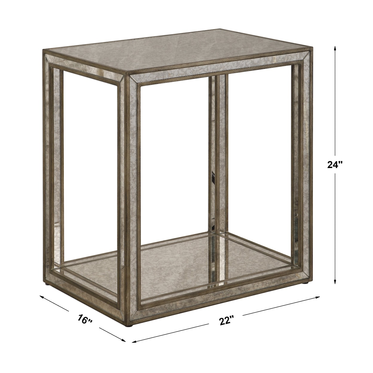 Uttermost Accent Furniture - Occasional Tables Julie Mirrored End Table