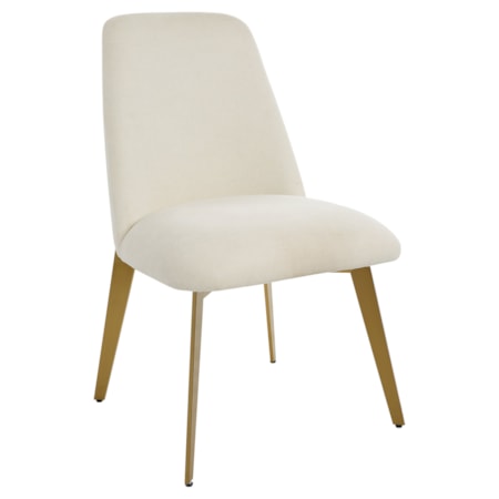 Vantage Off White Fabric Dining Chair