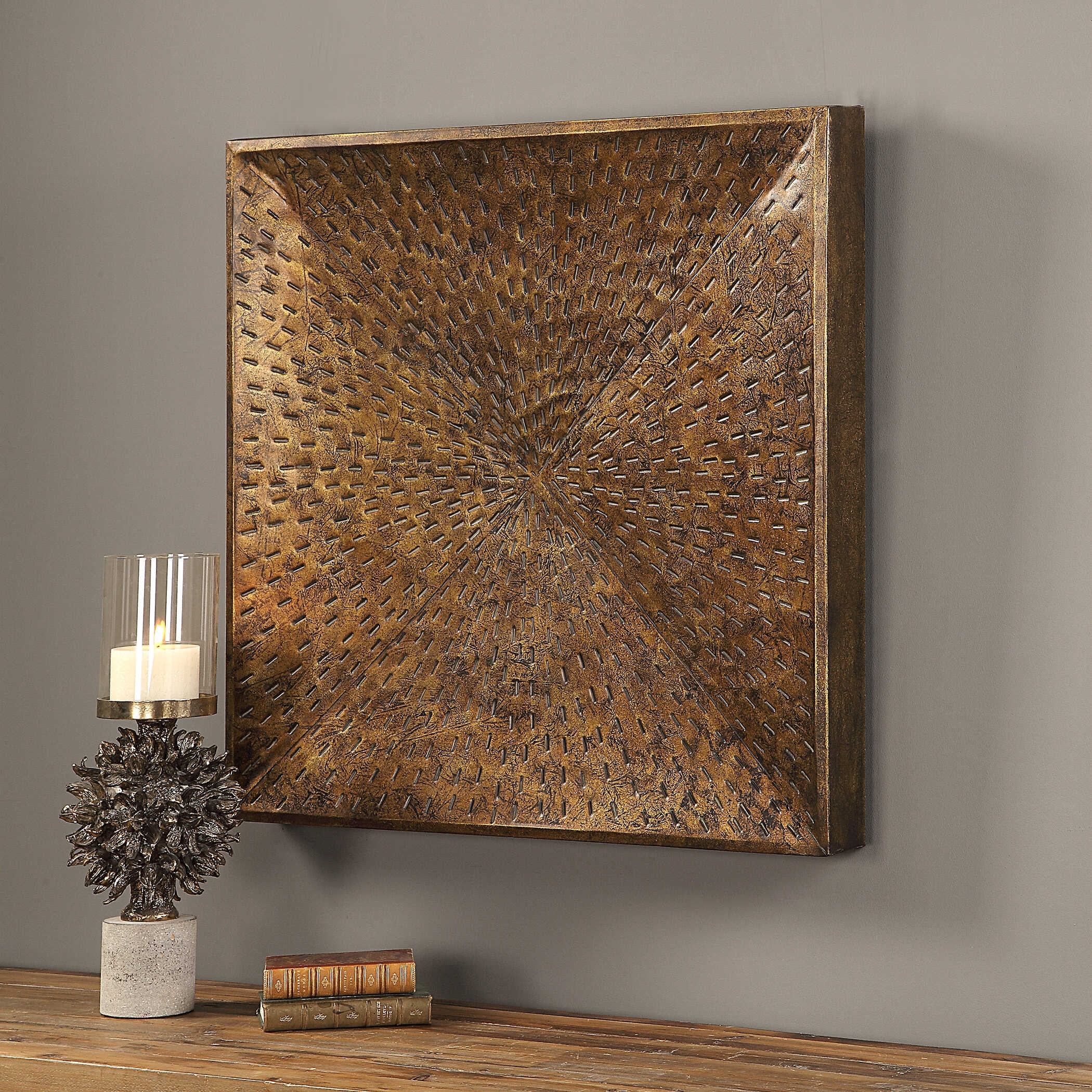 Uttermost Blaise Blaise Antiqued Bronze Wall Art