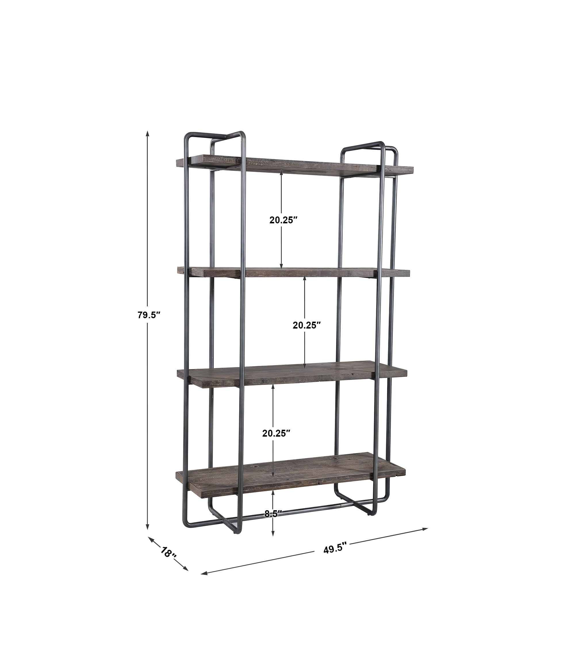 Uttermost Accent Furniture - Bookcases Stilo Urban Industrial Etagere