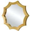 Uttermost Flare Brushed Brass Round Mirror