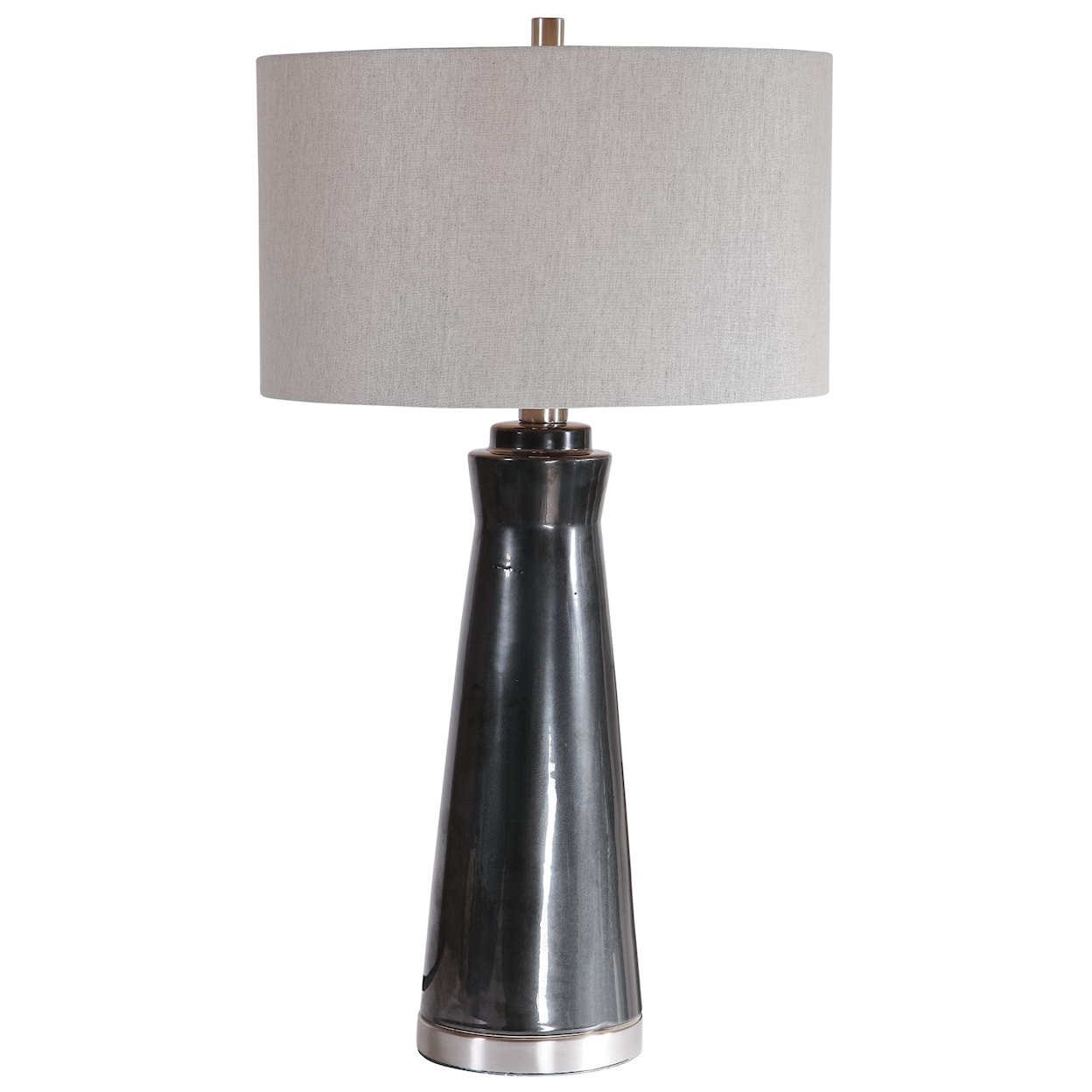 Uttermost Table Lamps Arlan Dark Charcoal Table Lamp