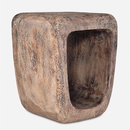 Loophole Bleached Wash Accent Stool