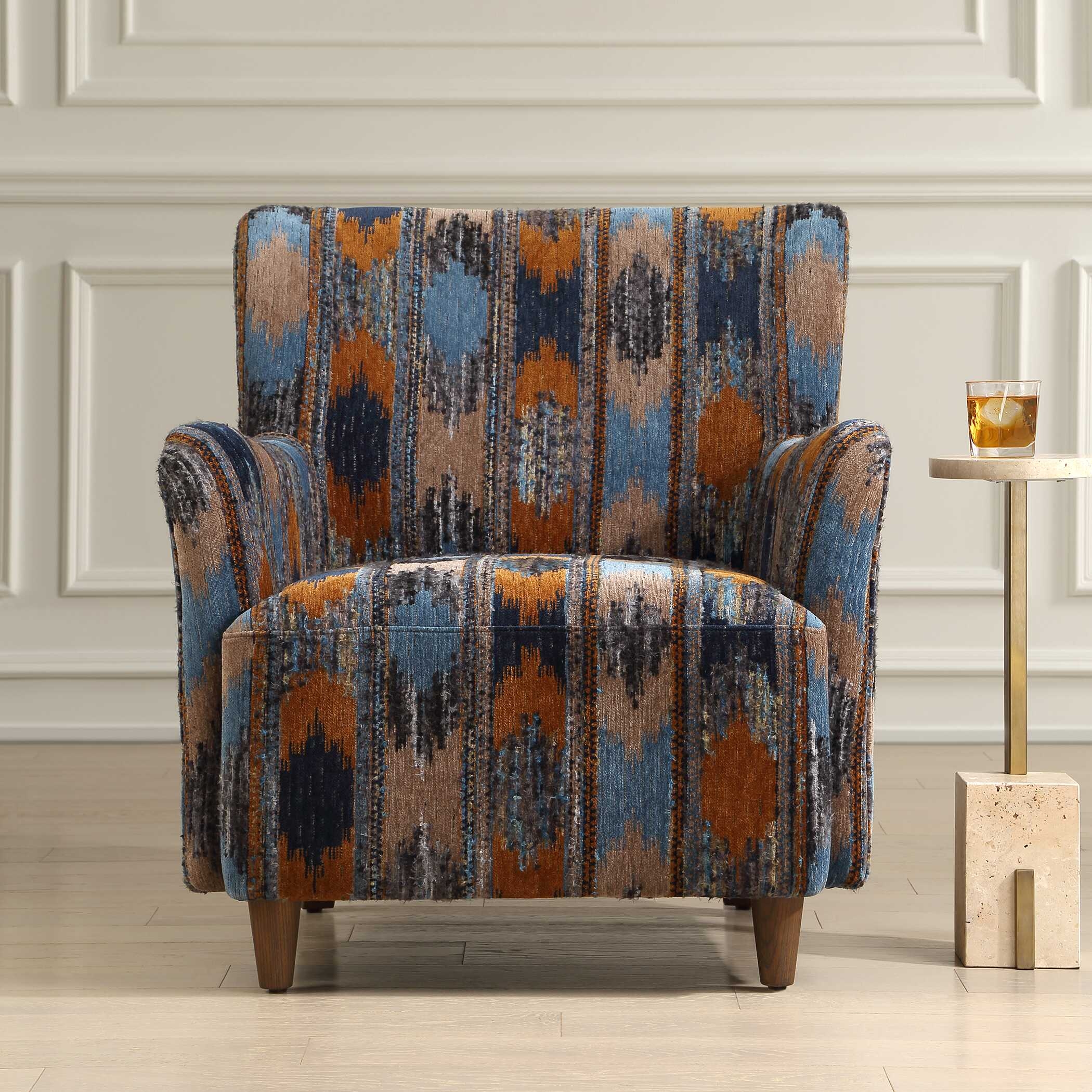 Uttermost Lainey Lainey Upholstered Ikat Armchair