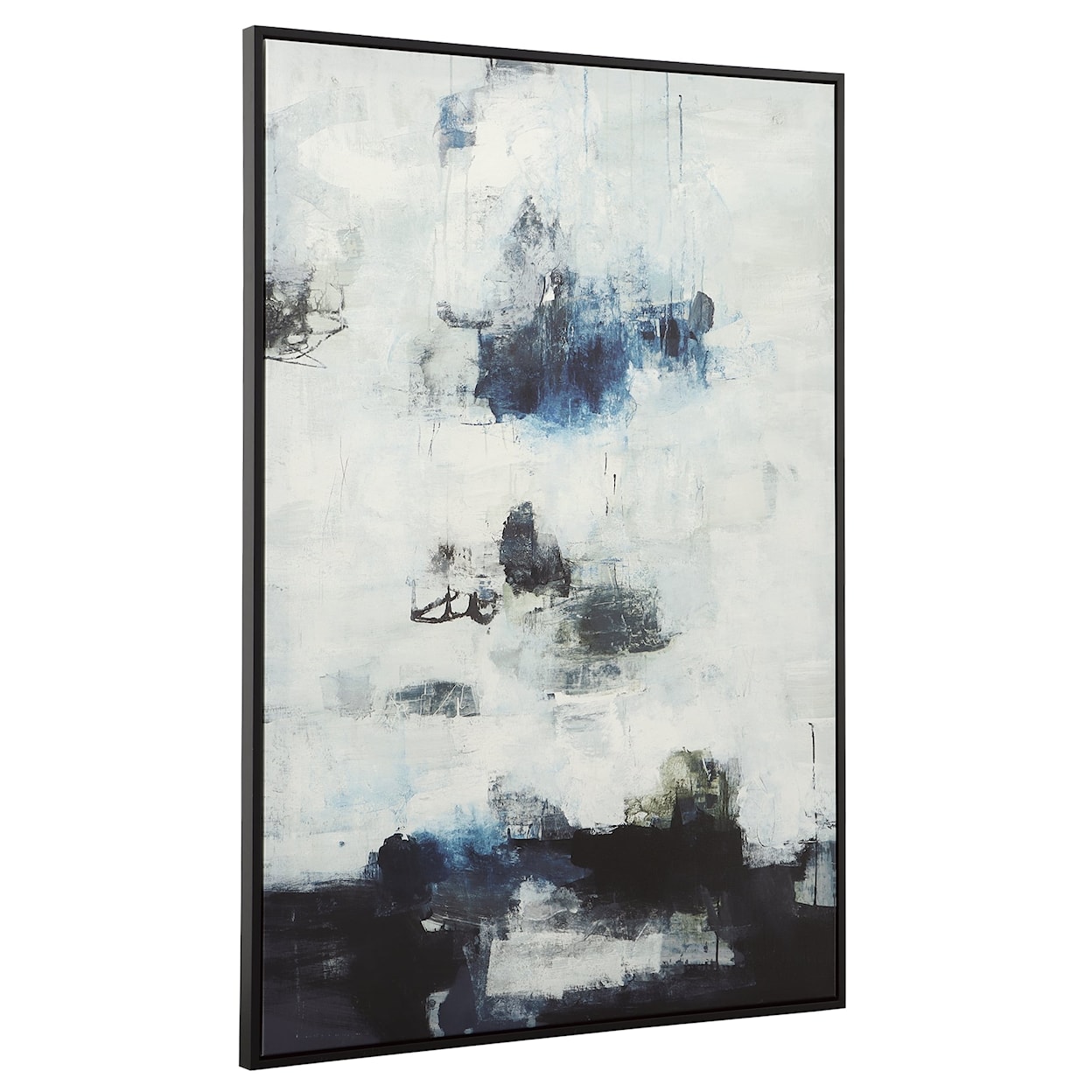 Uttermost Black And Blue Black And Blue Framed Abstract Art