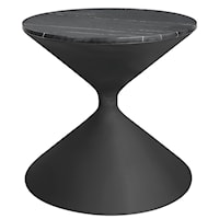 Contemporary Hourglass Shaped Side Table
