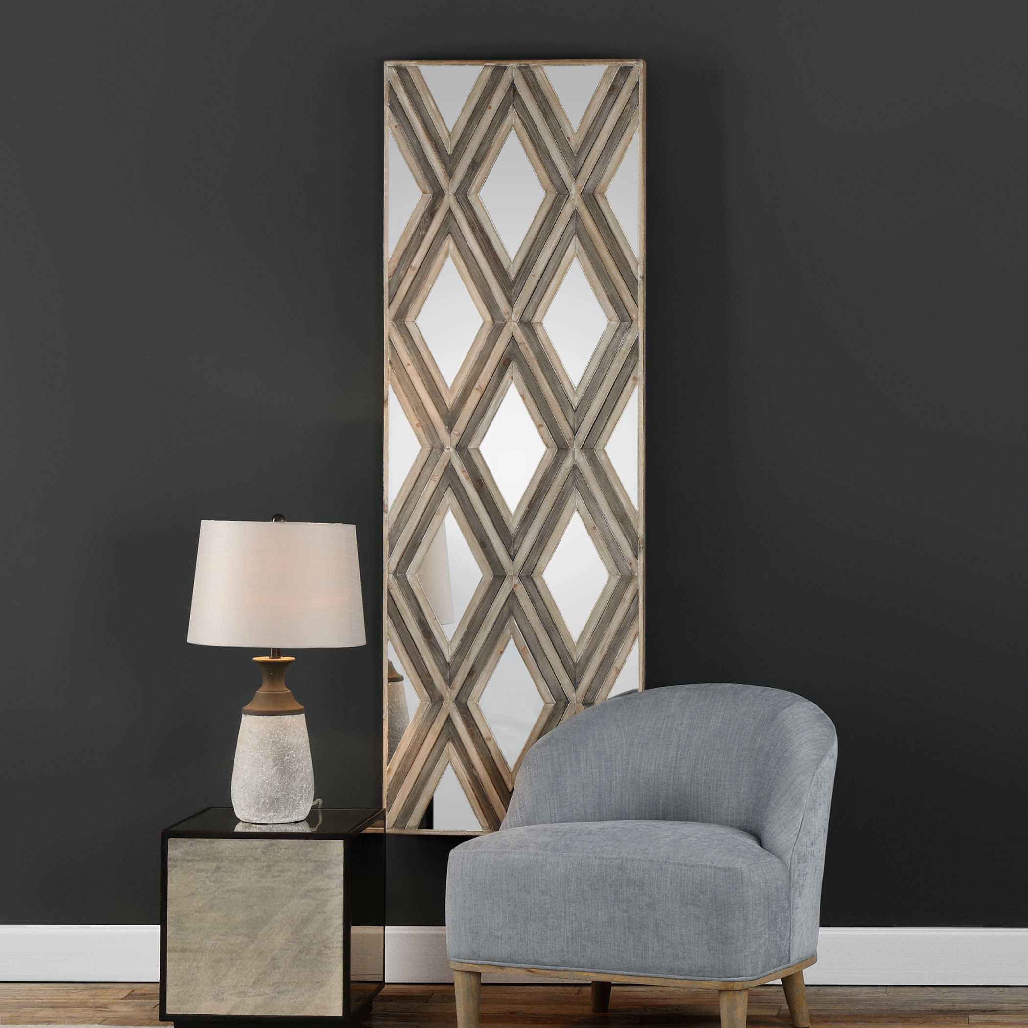 Uttermost Tahira Tahira Geometric Argyle Pattern Wall Mirror