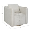 Uttermost Corben Corben White Swivel Armchair